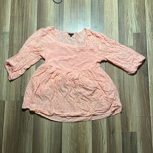 Torrid peach pink blouse